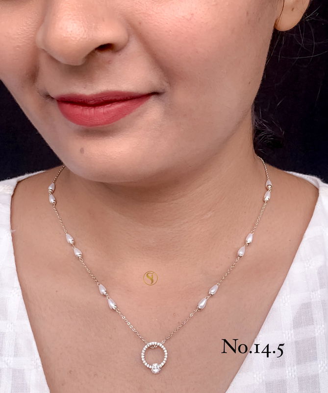 17 AD Diamond Fancy Pendant Chain Wholesale Price In Surat
